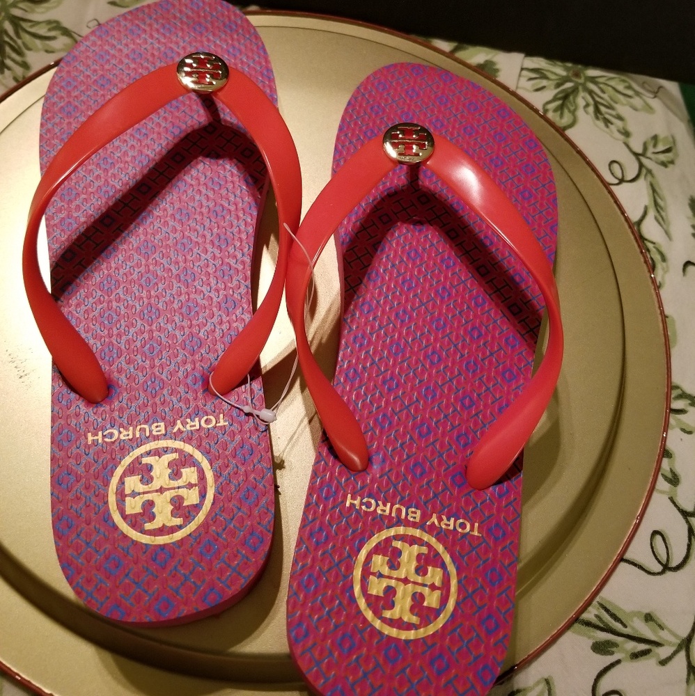 Tory burch flip flops